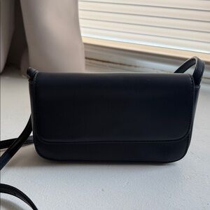 Navy and Gold Women's Crossbody Bag